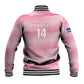 Cabo Verde Football 2026 Custom Baseball Jacket Tubaroes Azuis Goalkeeper Pink Jersey