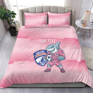 Cabo Verde Football 2026 Custom Bedding Set Tubaroes Azuis Goalkeeper Pink Jersey