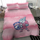 Cabo Verde Football 2026 Custom Bedding Set Tubaroes Azuis Goalkeeper Pink Jersey