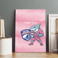 Cabo Verde Football 2026 Custom Canvas Wall Art Tubaroes Azuis Goalkeeper Pink Jersey