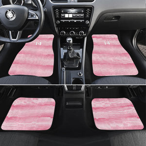 Cabo Verde Football 2026 Custom Car Mats Tubaroes Azuis Goalkeeper Pink Jersey