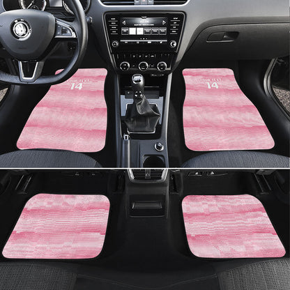 Cabo Verde Football 2026 Custom Car Mats Tubaroes Azuis Goalkeeper Pink Jersey