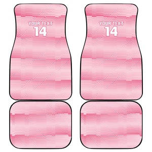 Cabo Verde Football 2026 Custom Car Mats Tubaroes Azuis Goalkeeper Pink Jersey