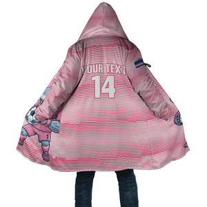 Cabo Verde Football 2026 Custom Cloak Tubaroes Azuis Goalkeeper Pink Jersey