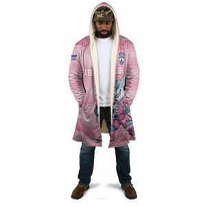 Cabo Verde Football 2026 Custom Cloak Tubaroes Azuis Goalkeeper Pink Jersey