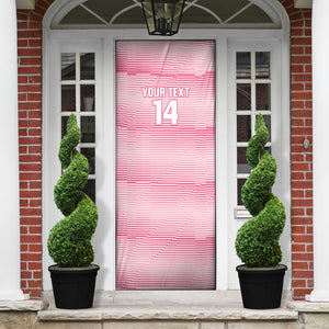 Cabo Verde Football 2026 Custom Door Cover Tubaroes Azuis Goalkeeper Pink Jersey