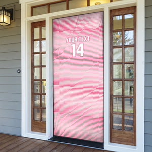 Cabo Verde Football 2026 Custom Door Cover Tubaroes Azuis Goalkeeper Pink Jersey