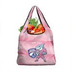 Cabo Verde Football 2026 Custom Grocery Bag Tubaroes Azuis Goalkeeper Pink Jersey