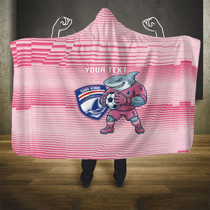 Cabo Verde Football 2026 Custom Hooded Blanket Tubaroes Azuis Goalkeeper Pink Jersey