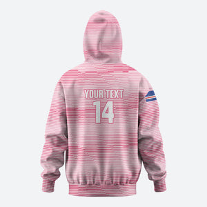 Cabo Verde Football 2026 Custom Hoodie Tubaroes Azuis Goalkeeper Pink Jersey