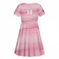 Cabo Verde Football 2026 Custom Kid Short Sleeve Dress Tubaroes Azuis Goalkeeper Pink Jersey