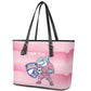 Cabo Verde Football 2026 Custom Leather Tote Bag Tubaroes Azuis Goalkeeper Pink Jersey
