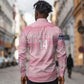 Cabo Verde Football 2026 Custom Long Sleeve Button Shirt Tubaroes Azuis Goalkeeper Pink Jersey