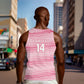 Cabo Verde Football 2026 Custom Men Tank Top Tubaroes Azuis Goalkeeper Pink Jersey