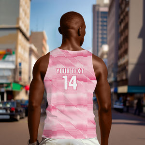 Cabo Verde Football 2026 Custom Men Tank Top Tubaroes Azuis Goalkeeper Pink Jersey