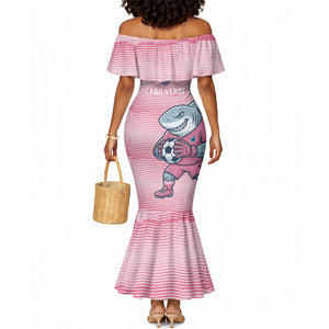 Cabo Verde Football 2026 Custom Mermaid Dress Tubaroes Azuis Goalkeeper Pink Jersey