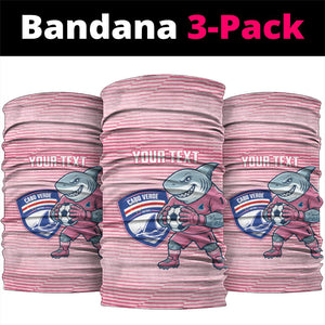 Cabo Verde Football 2026 Custom Neck Gaiter Tubaroes Azuis Goalkeeper Pink Jersey
