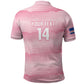 Cabo Verde Football 2026 Custom Polo Shirt Tubaroes Azuis Goalkeeper Pink Jersey