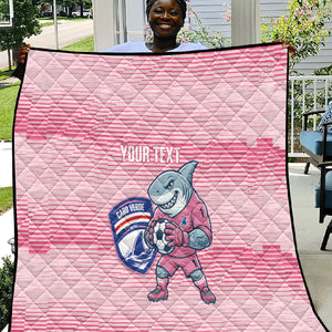 Cabo Verde Football 2026 Custom Quilt Tubaroes Azuis Goalkeeper Pink Jersey