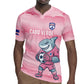 Cabo Verde Football 2026 Custom Rugby Jersey Tubaroes Azuis Goalkeeper Pink Jersey