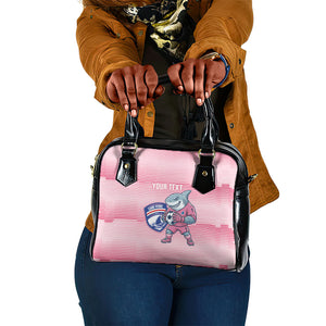 Cabo Verde Football 2026 Custom Shoulder Handbag Tubaroes Azuis Goalkeeper Pink Jersey