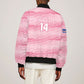Cabo Verde Football 2026 Custom Sleeve Zip Bomber Jacket Tubaroes Azuis Goalkeeper Pink Jersey