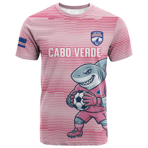 Cabo Verde Football 2026 Custom T shirt Tubaroes Azuis Goalkeeper Pink Jersey