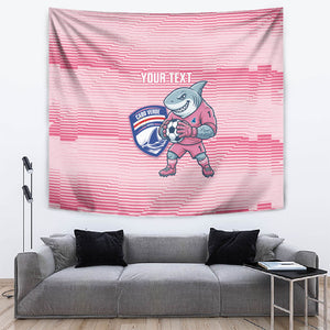 Cabo Verde Football 2026 Custom Tapestry Tubaroes Azuis Goalkeeper Pink Jersey