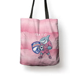 Cabo Verde Football 2026 Custom Tote Bag Tubaroes Azuis Goalkeeper Pink Jersey