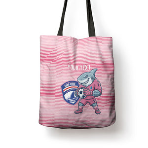 Cabo Verde Football 2026 Custom Tote Bag Tubaroes Azuis Goalkeeper Pink Jersey
