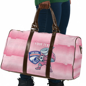 Cabo Verde Football 2026 Custom Travel Bag Tubaroes Azuis Goalkeeper Pink Jersey