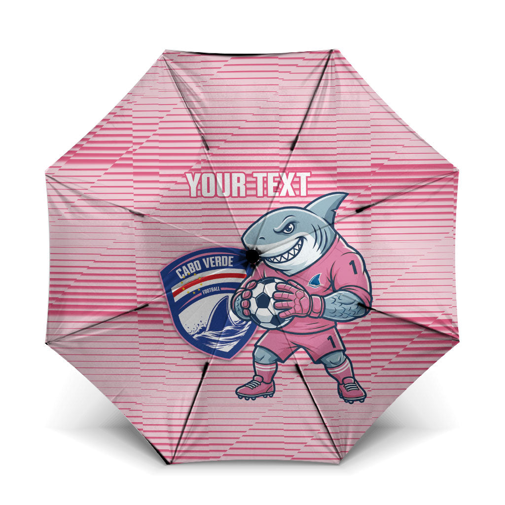 Cabo Verde Football 2026 Custom Umbrella Tubaroes Azuis Goalkeeper Pink Jersey