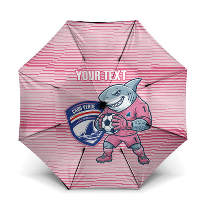 Cabo Verde Football 2026 Custom Umbrella Tubaroes Azuis Goalkeeper Pink Jersey