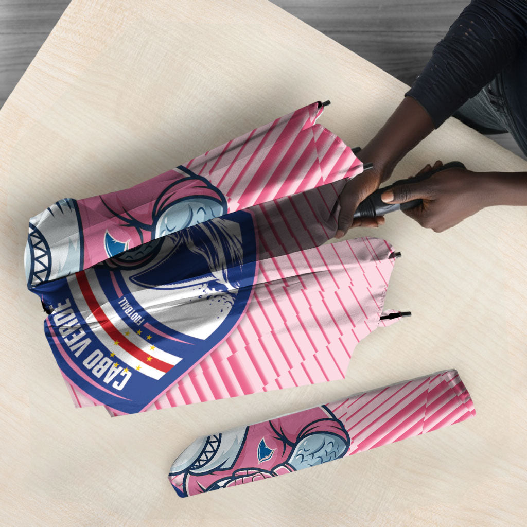 Cabo Verde Football 2026 Custom Umbrella Tubaroes Azuis Goalkeeper Pink Jersey