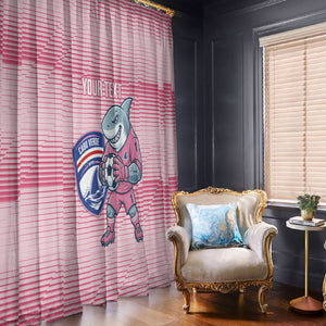 Cabo Verde Football 2026 Custom Window Curtain Tubaroes Azuis Goalkeeper Pink Jersey
