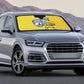 Cabo Verde Football 2026 Custom Auto Sun Shade Tubaroes Azuis Goalkeeper Yellow Jersey