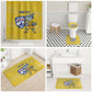 Cabo Verde Football 2026 Custom Bathroom Set Tubaroes Azuis Goalkeeper Yellow Jersey