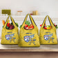 Cabo Verde Football 2026 Custom Grocery Bag Tubaroes Azuis Goalkeeper Yellow Jersey