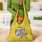 Cabo Verde Football 2026 Custom Grocery Bag Tubaroes Azuis Goalkeeper Yellow Jersey