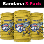 Cabo Verde Football 2026 Custom Neck Gaiter Tubaroes Azuis Goalkeeper Yellow Jersey