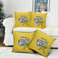 Cabo Verde Football 2026 Custom Pillow Cover Tubaroes Azuis Goalkeeper Yellow Jersey