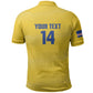 Cabo Verde Football 2026 Custom Polo Shirt Tubaroes Azuis Goalkeeper Yellow Jersey