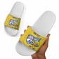 Cabo Verde Football 2026 Custom Slide Sandals Tubaroes Azuis Goalkeeper Yellow Jersey