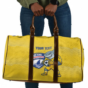 Cabo Verde Football 2026 Custom Travel Bag Tubaroes Azuis Goalkeeper Yellow Jersey