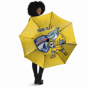 Cabo Verde Football 2026 Custom Umbrella Tubaroes Azuis Goalkeeper Yellow Jersey