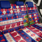 Afro Haiti Christmas Back Car Seat Cover Jwaye Nowe Neg Marron With Coat Of Arms - African Pride