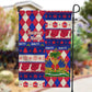 Afro Haiti Christmas Garden Flag Jwaye Nowe Neg Marron With Coat Of Arms - African Pride