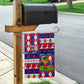 Afro Haiti Christmas Garden Flag Jwaye Nowe Neg Marron With Coat Of Arms - African Pride