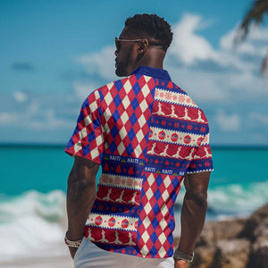 Afro Haiti Christmas Hawaiian Shirt Jwaye Nowe Neg Marron With Coat Of Arms - African Pride