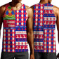 Afro Haiti Christmas Men Tank Top Jwaye Nowe Neg Marron With Coat Of Arms - African Pride